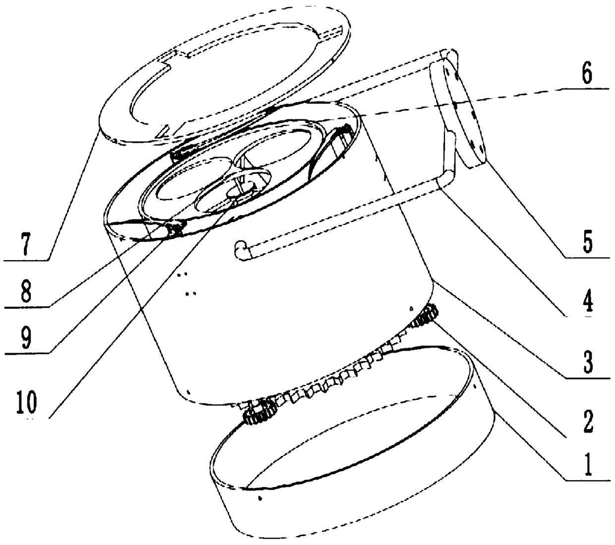 Robot end actuator used for picking clustered tomatoes