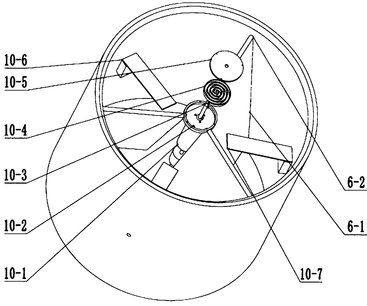 Robot end actuator used for picking clustered tomatoes