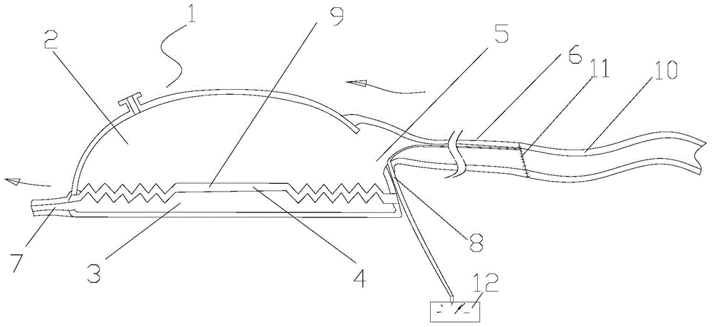 Pressure measuring integrated external counterpulsation heart auxiliary device beside main artery