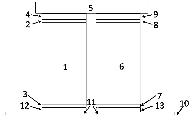 Thermoelectric device with adaptive connection layer