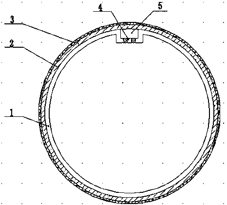 A plastic composite seepage irrigation pipe and its manufacturing method