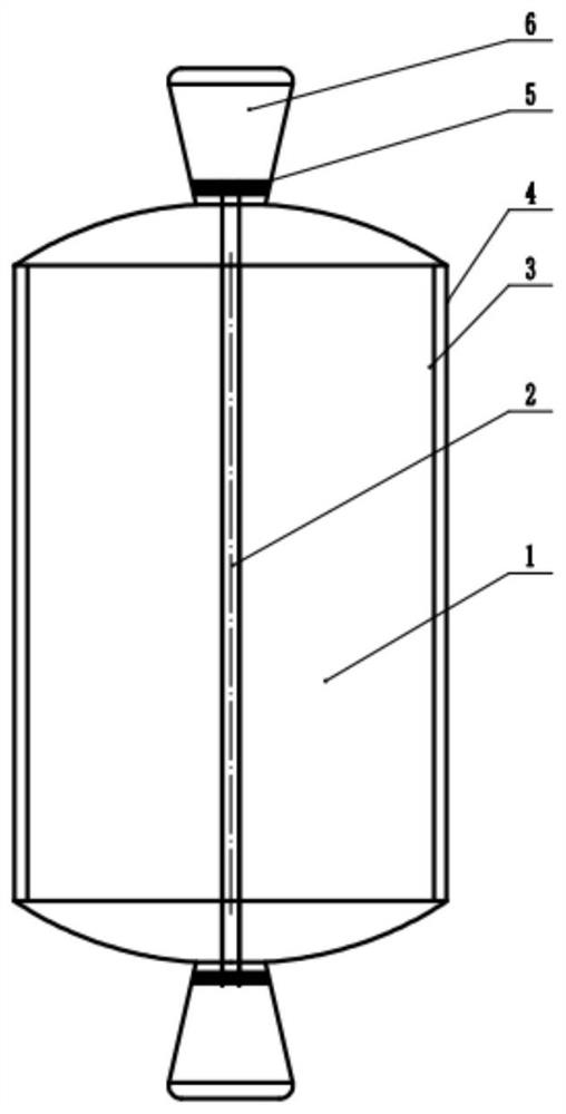 Carbon fiber composite material hydrogen storage tank preformed body weaving forming method