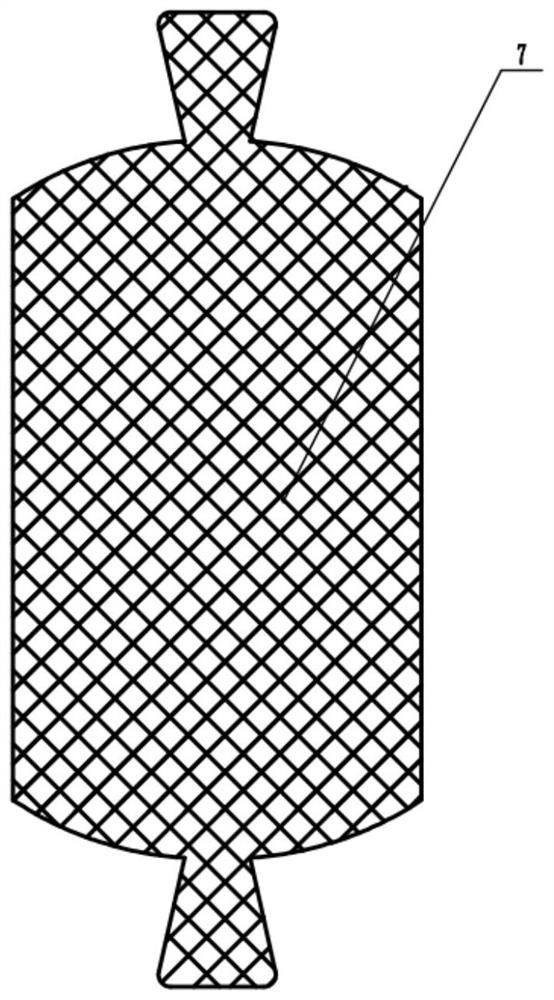 Carbon fiber composite material hydrogen storage tank preformed body weaving forming method