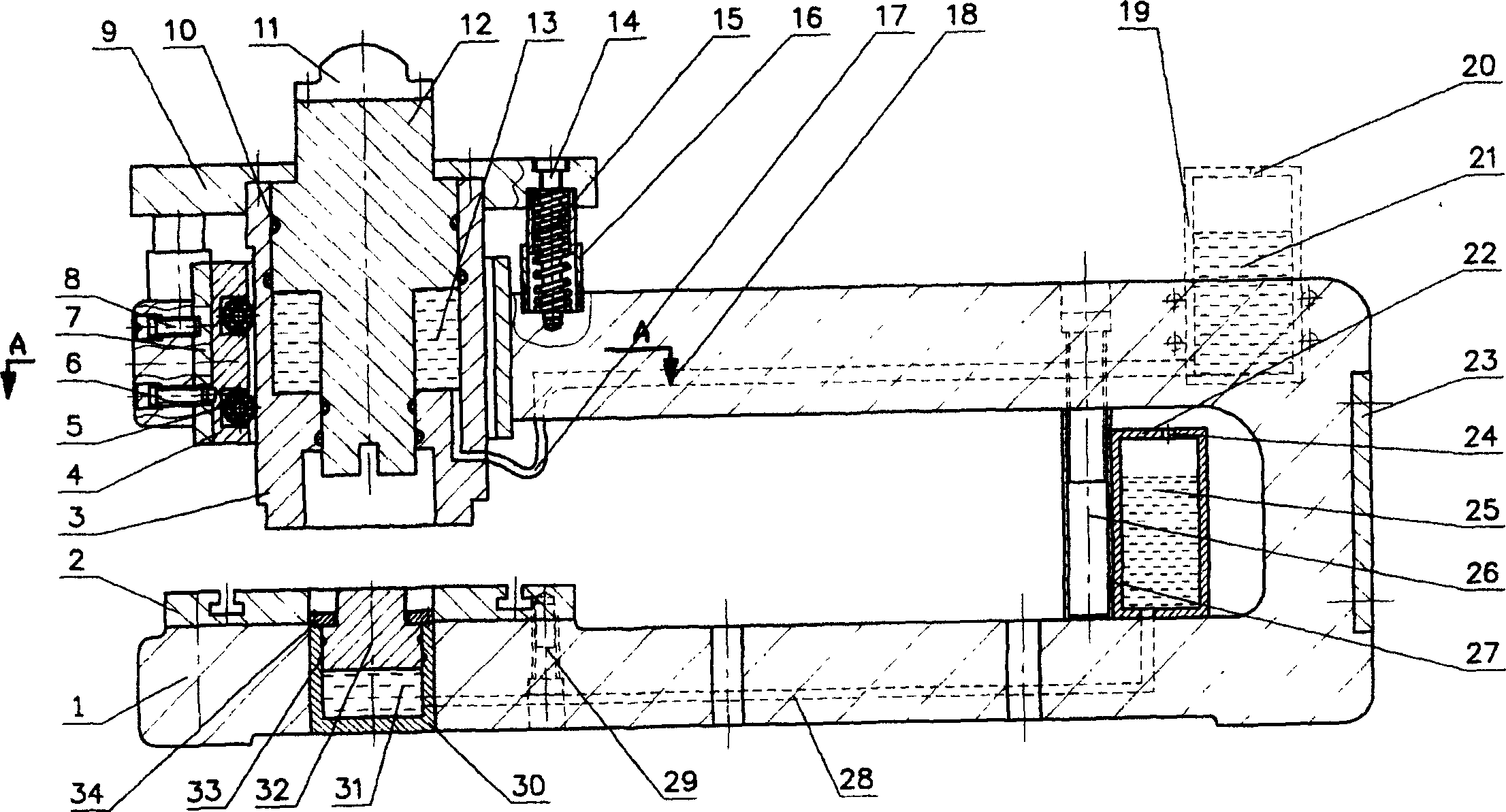 Fine punching mold frame