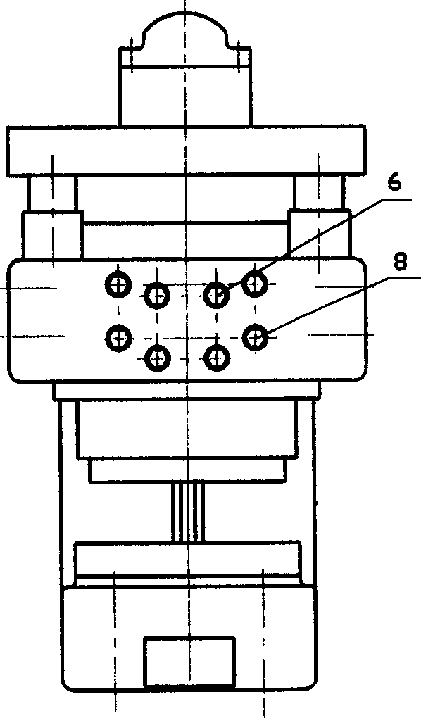 Fine punching mold frame