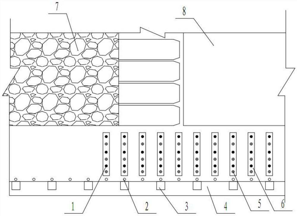 A gob-side digging method for piers without blasting and top cutting