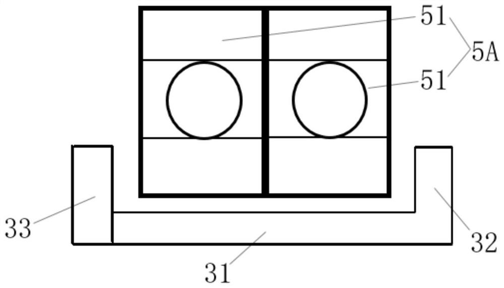 Magnetic levitation motor protection structure, magnetic levitation system and turbomachine