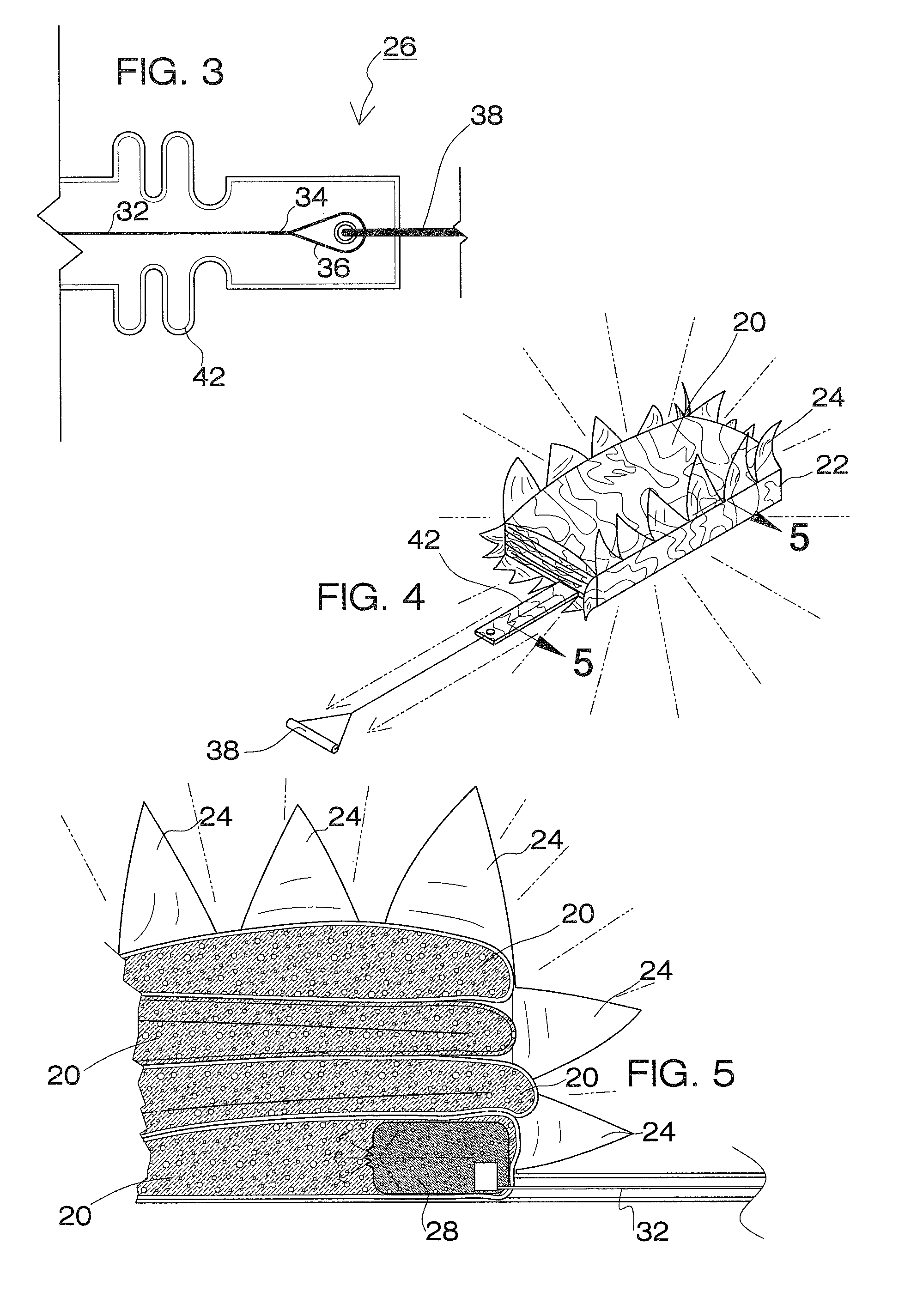 Vacuum packed inflatable stretcher with frangible overwrap and method of deploying same