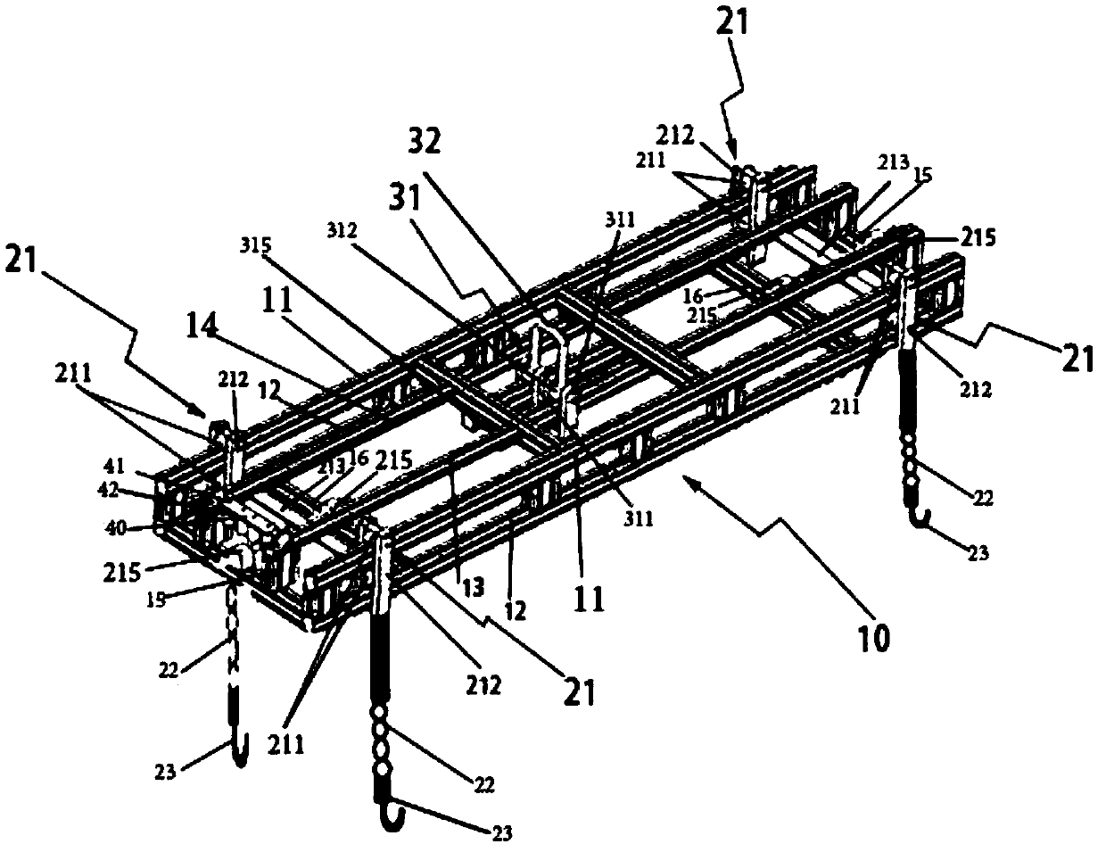 Balance adjustable material assembly hanger for soft tool