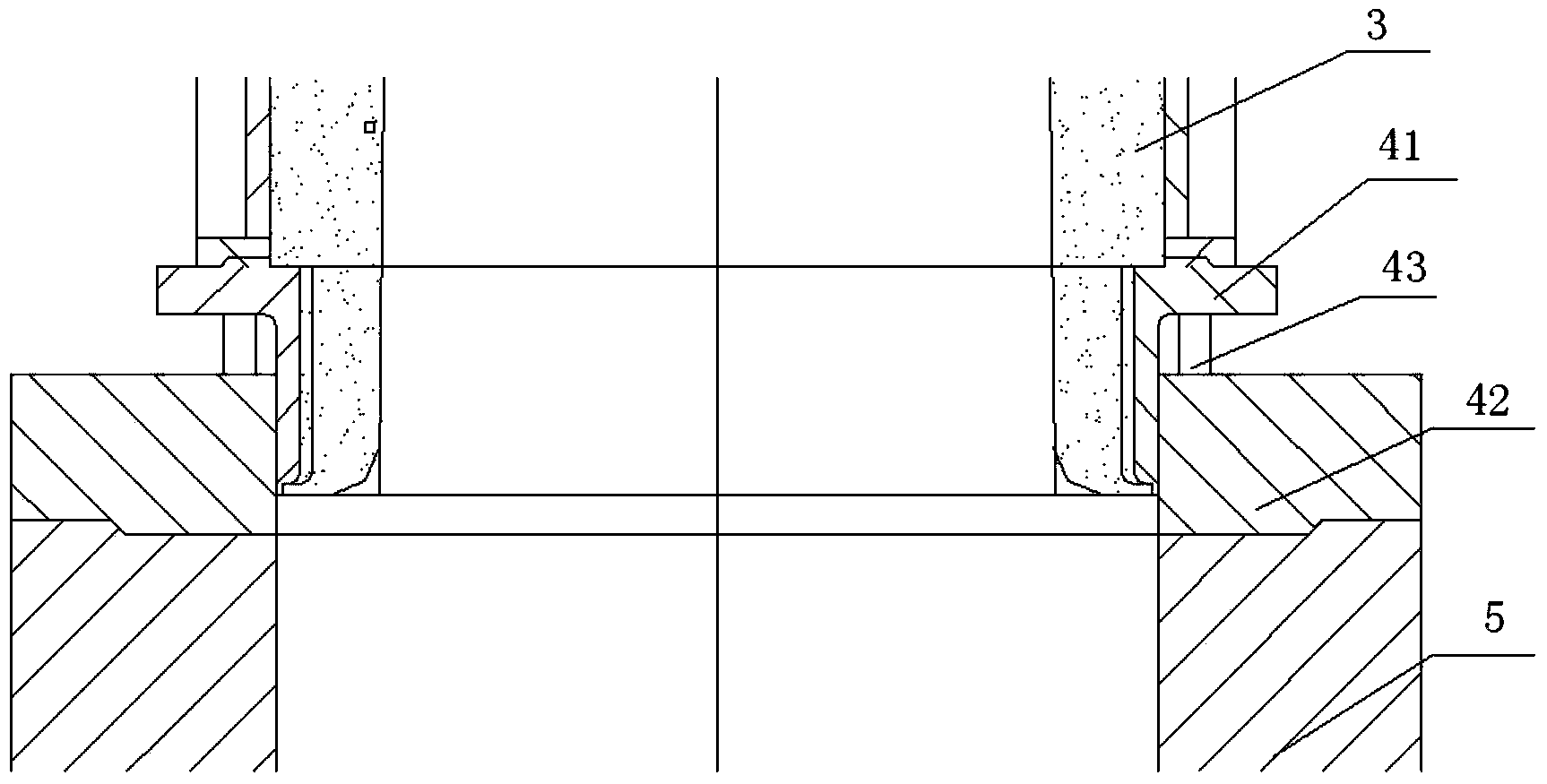 Mono-block casting mould system for large-scale cast steel supporting roller and casting method thereof