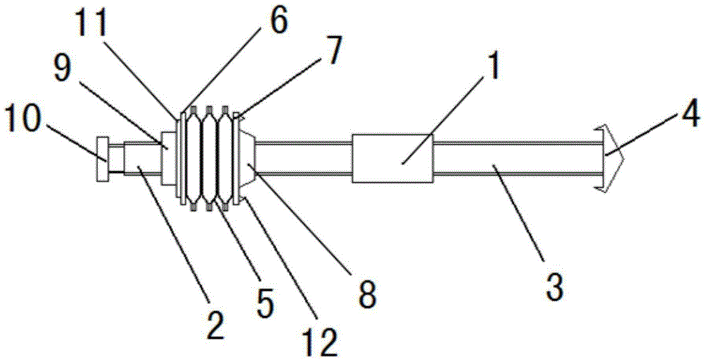 Combined anchor rod for ores