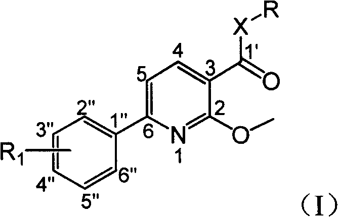 Pharmaceutical use of 6-aryl-3-substituted carbonyl pyridine compound