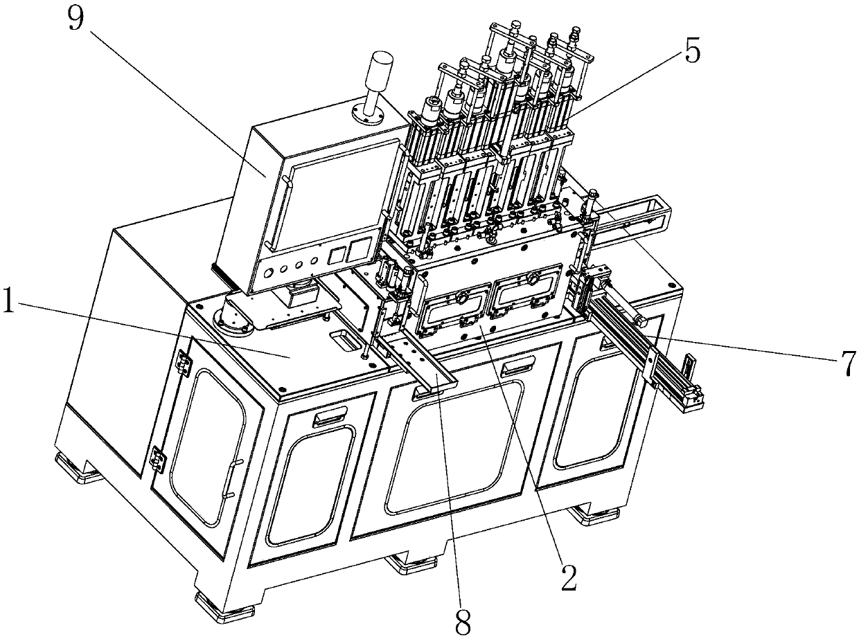 Aspheric optical lens compression molding machine