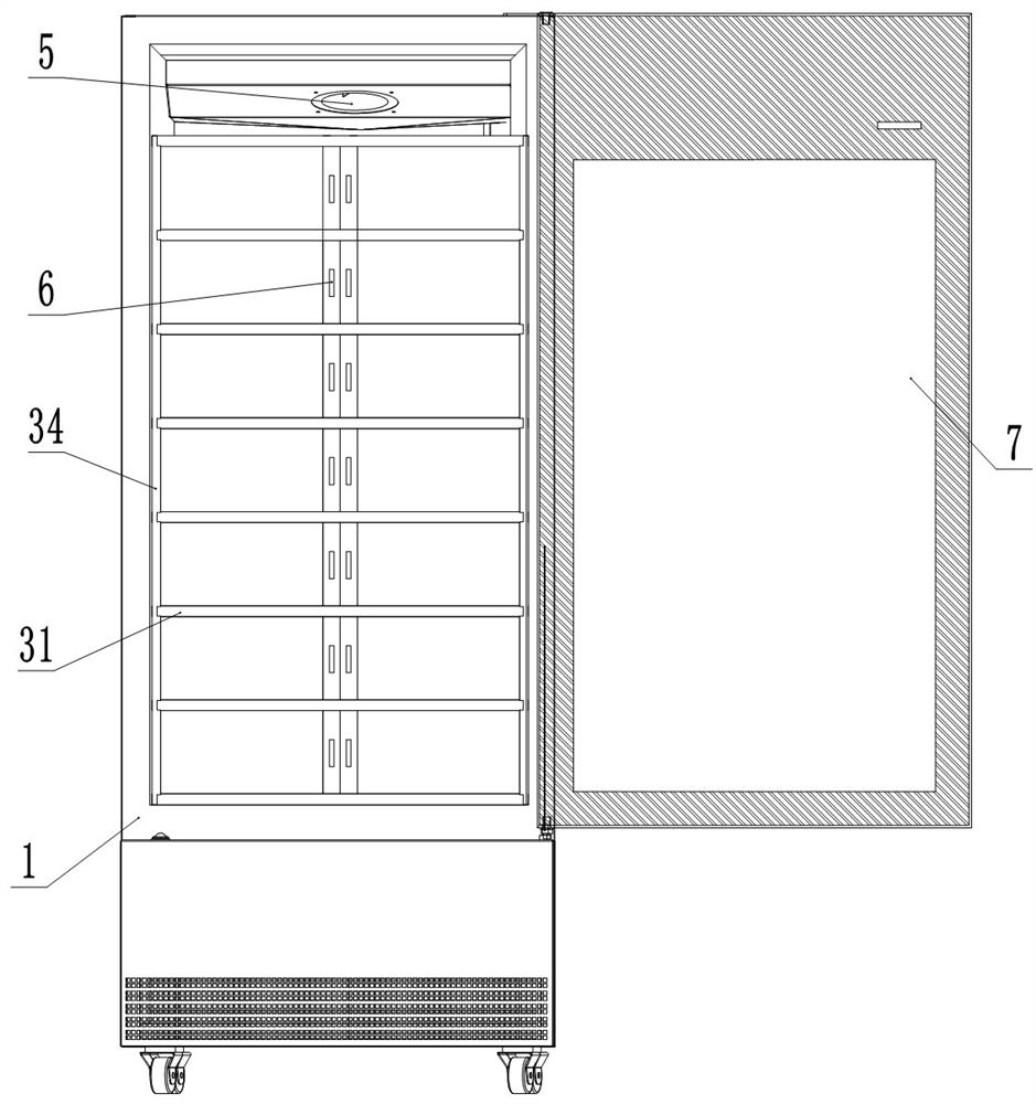 Food sample reserving monitoring method and food sample reserving cabinet