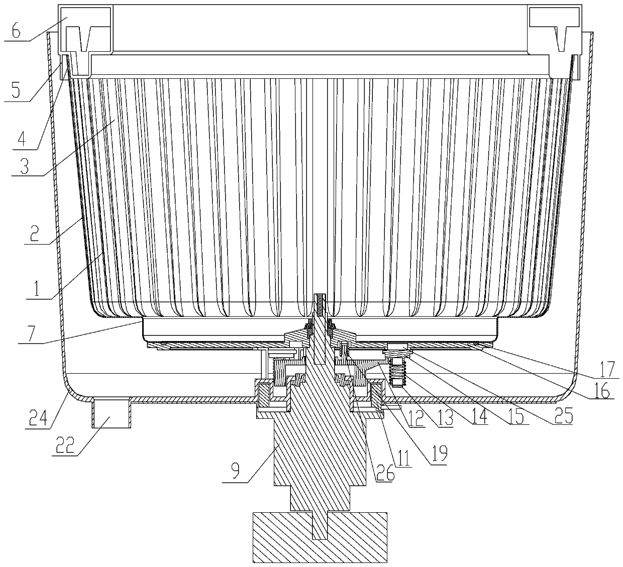 Electromagnetic drainage system and washing machine