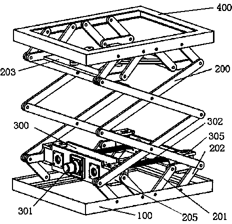 Electric shear type lifting platform