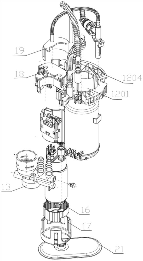 Fuel pump support assembly for vehicle