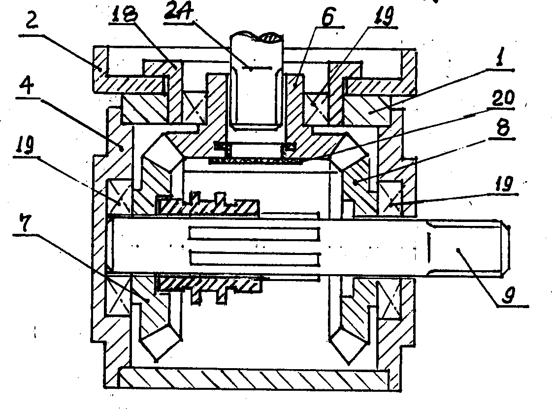 External reverse gear unit of speed variator for motorcycle engine