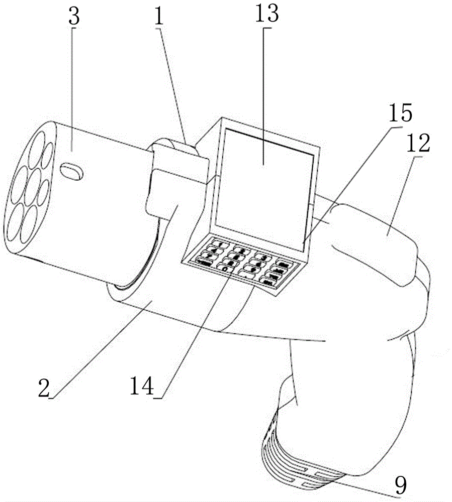 Portable safe intelligent charging gun