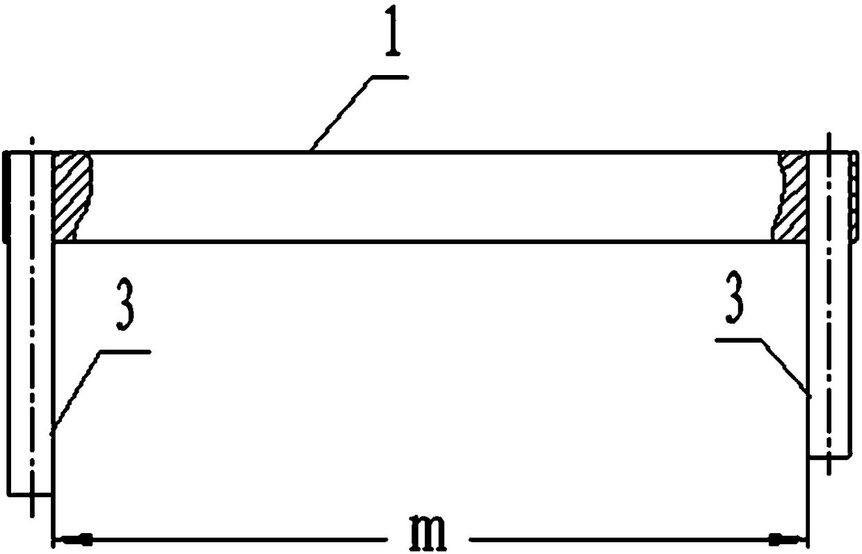 Gauge for measuring maximum and minimum values of intervals between rods of internal spline on part