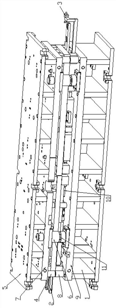 Stamping system for producing automobile seat cross beam