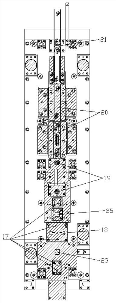 Stamping system for producing automobile seat cross beam