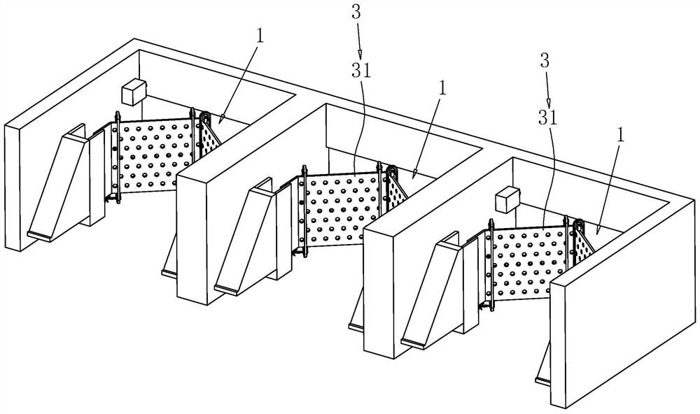 Sewage interception, regulation, storage and drainage system and drainage control method thereof