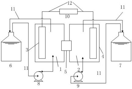 Device capable of generating electric energy and simultaneously removing metal ions and method of device