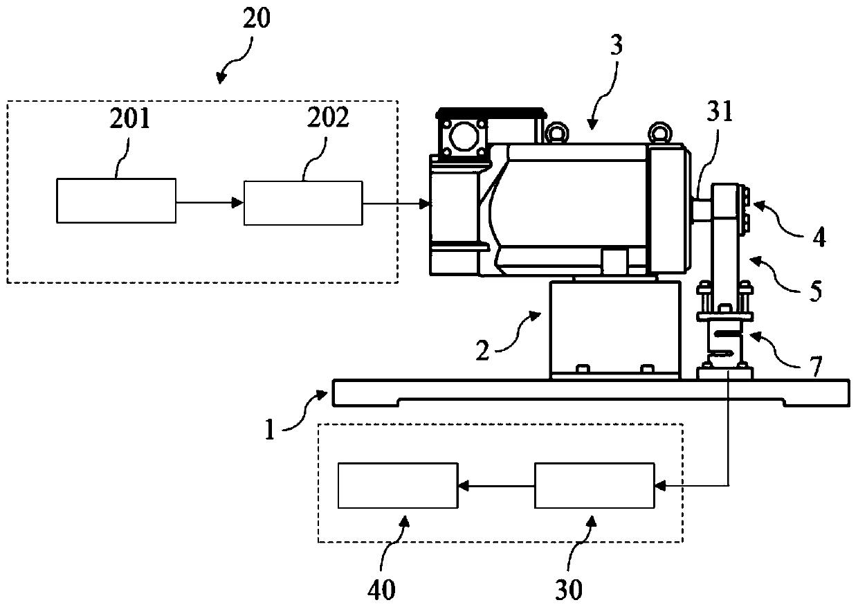 Electromagnetic loading device and loading method used for reliability testing of numerically-controlled machine tool