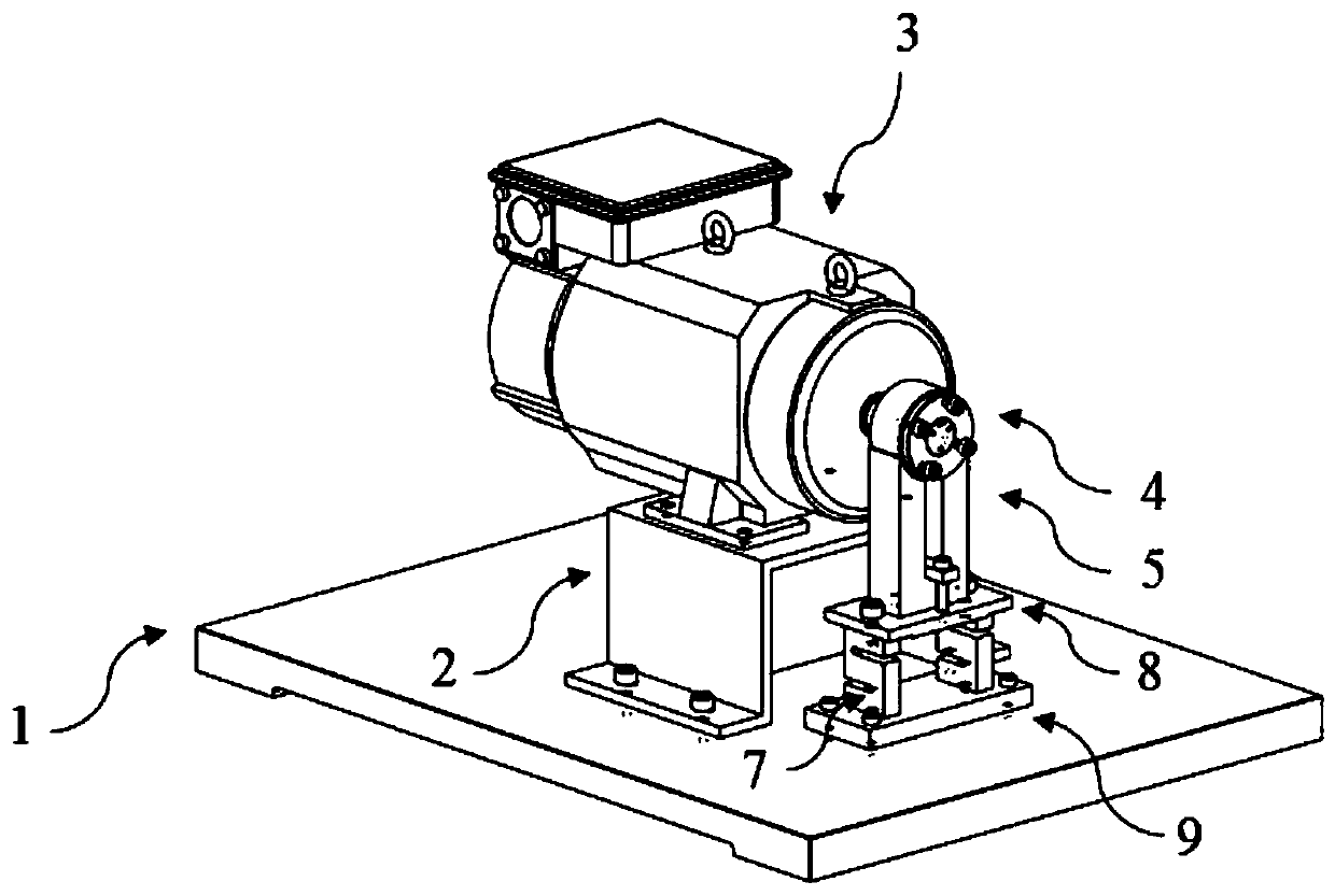 Electromagnetic loading device and loading method used for reliability testing of numerically-controlled machine tool