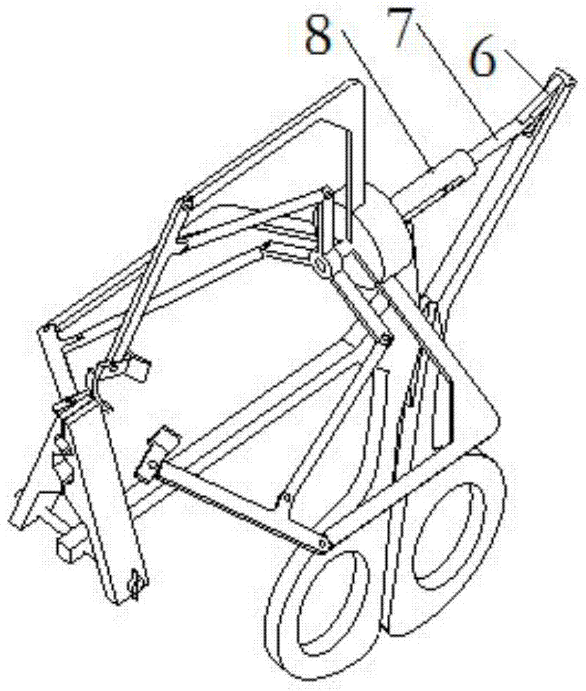 A manual cutting tomato picking device