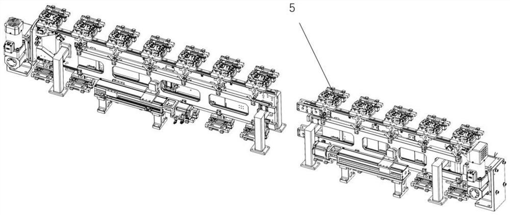 Carrying mechanism of battery cell and electrode surface-mount welding assembly line