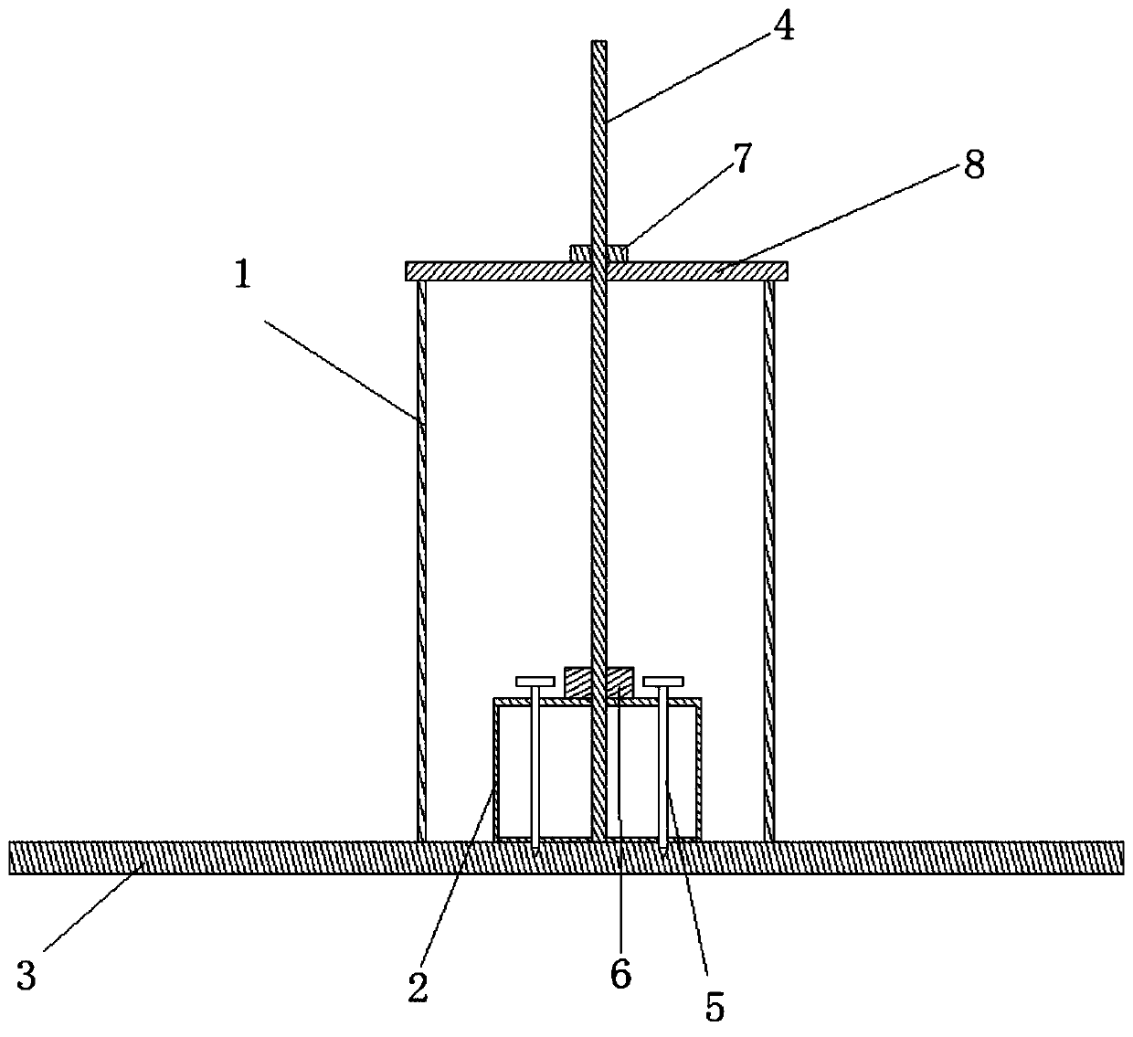 Aluminum alloy formwork top plate water supply and drainage reserved hole mold and construction method thereof