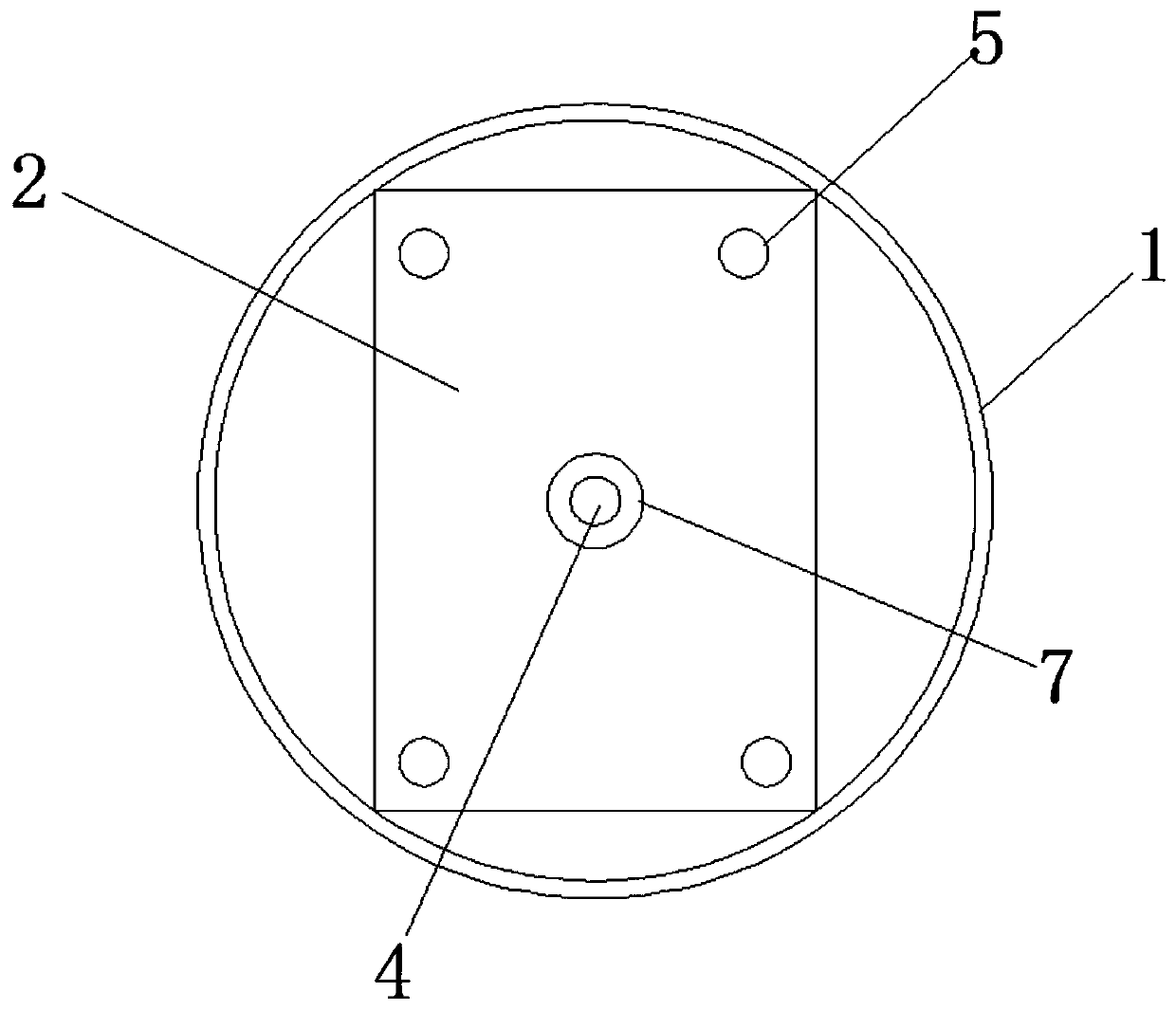 Aluminum alloy formwork top plate water supply and drainage reserved hole mold and construction method thereof