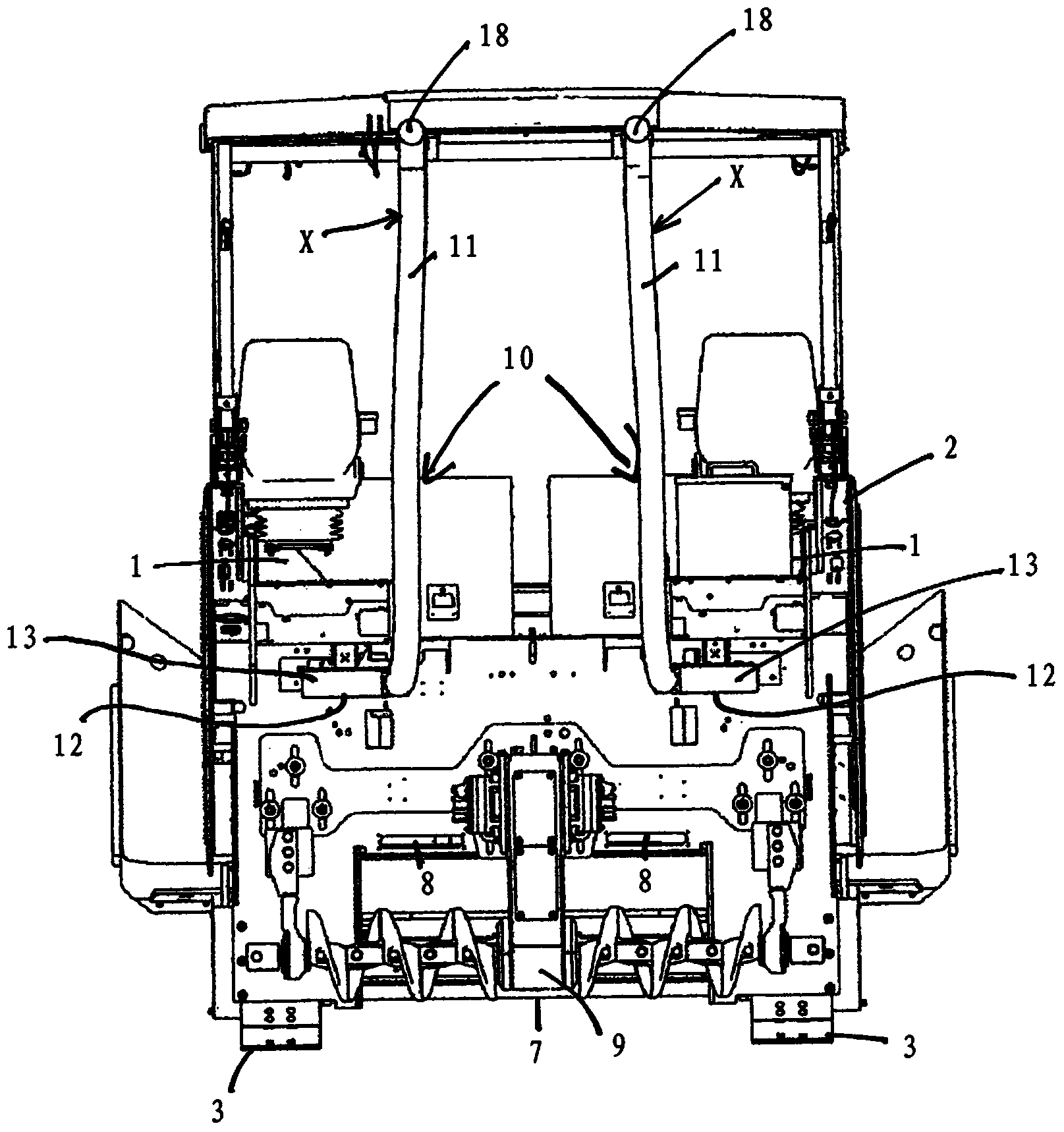 Road finishing machine