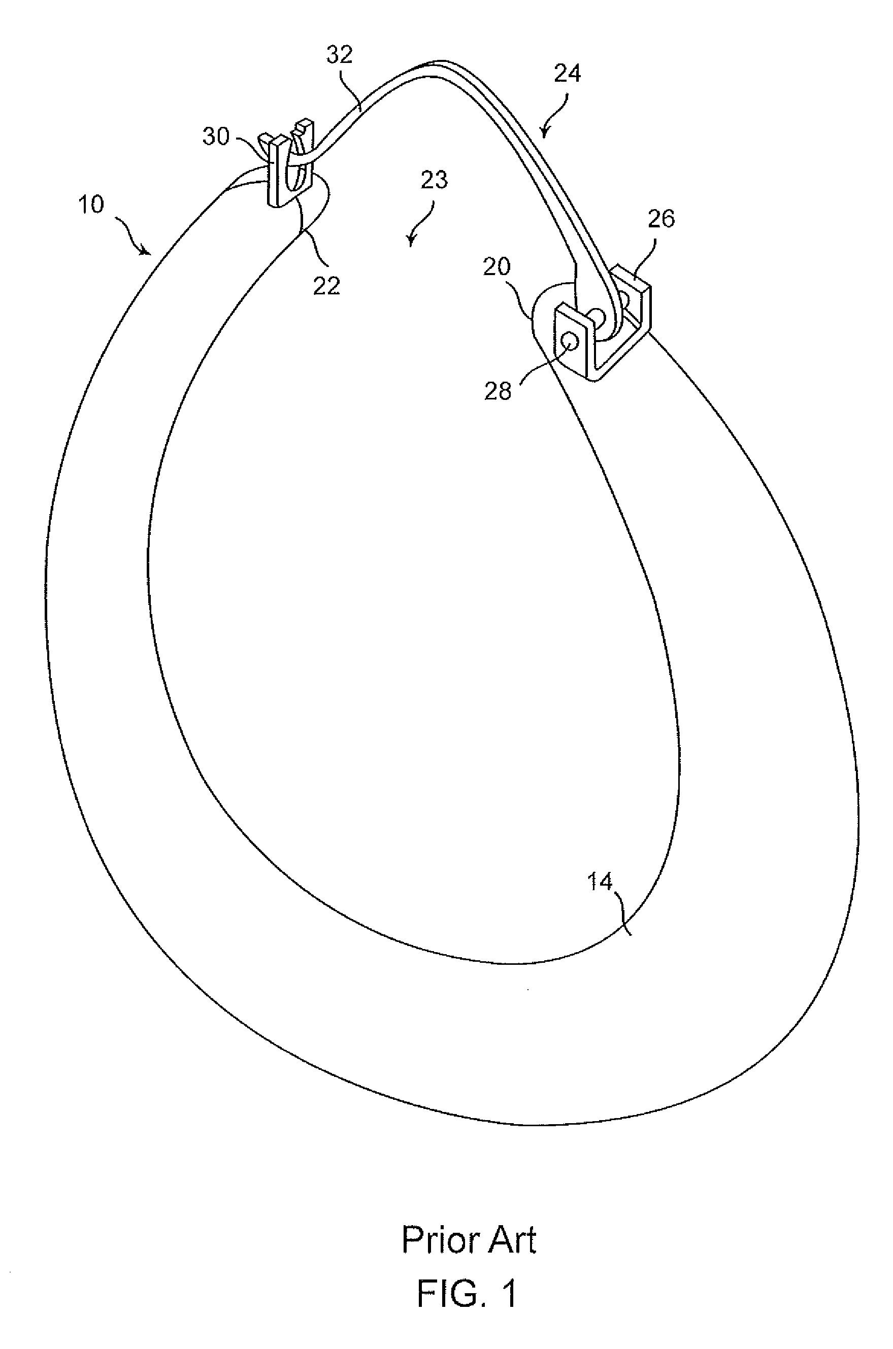 Hoop earring closure construction and method of making