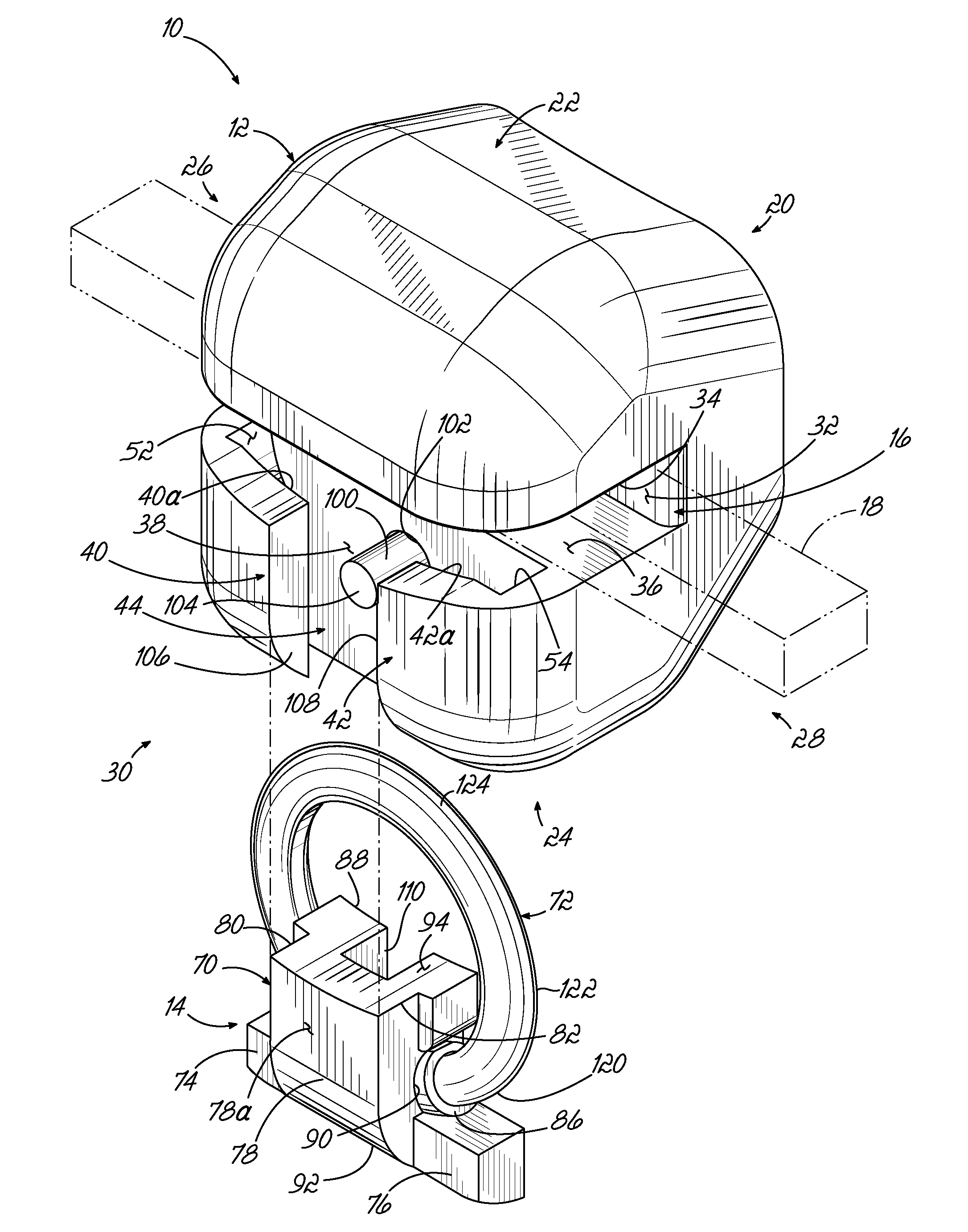 Self-ligating orthodontic bracket having undercuts and related methods