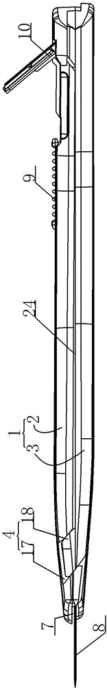 Art knife structure capable of clamping blade