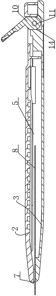 Art knife structure capable of clamping blade