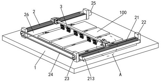 A device for detecting the flatness of wooden floor production