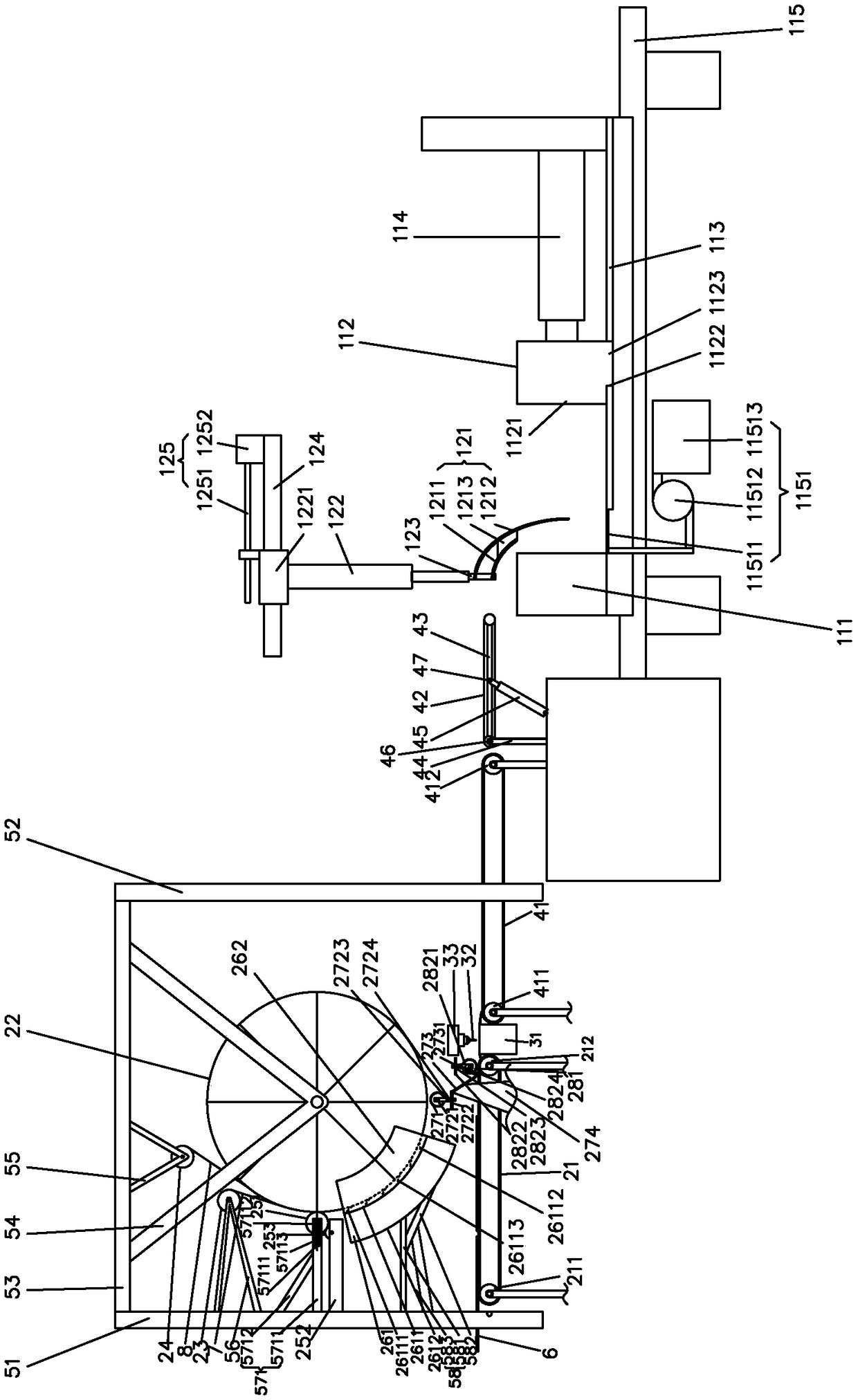 Efficient plywood single-layer veneering production line