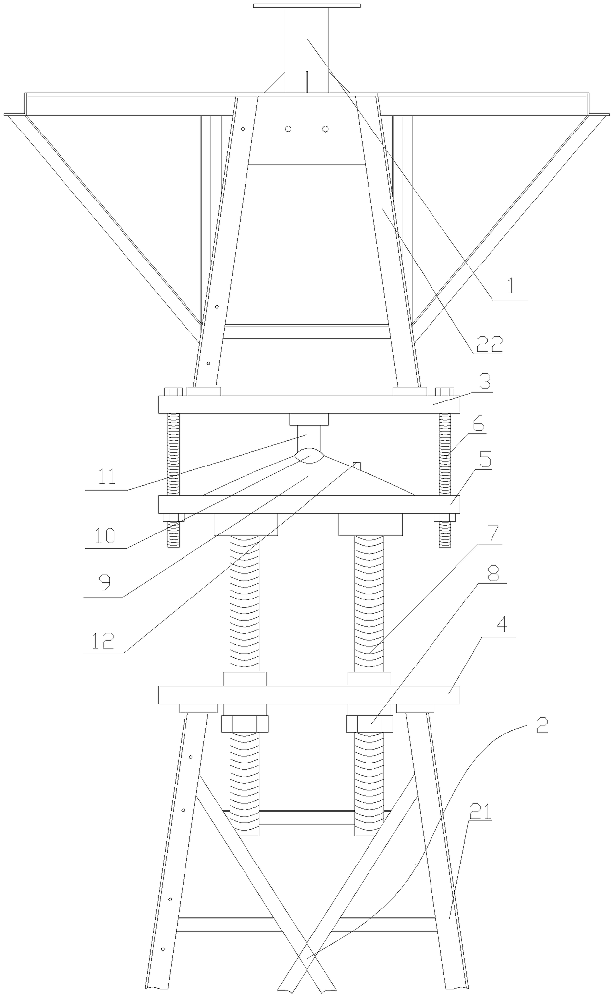 A universally adjustable nautical buoy light stand