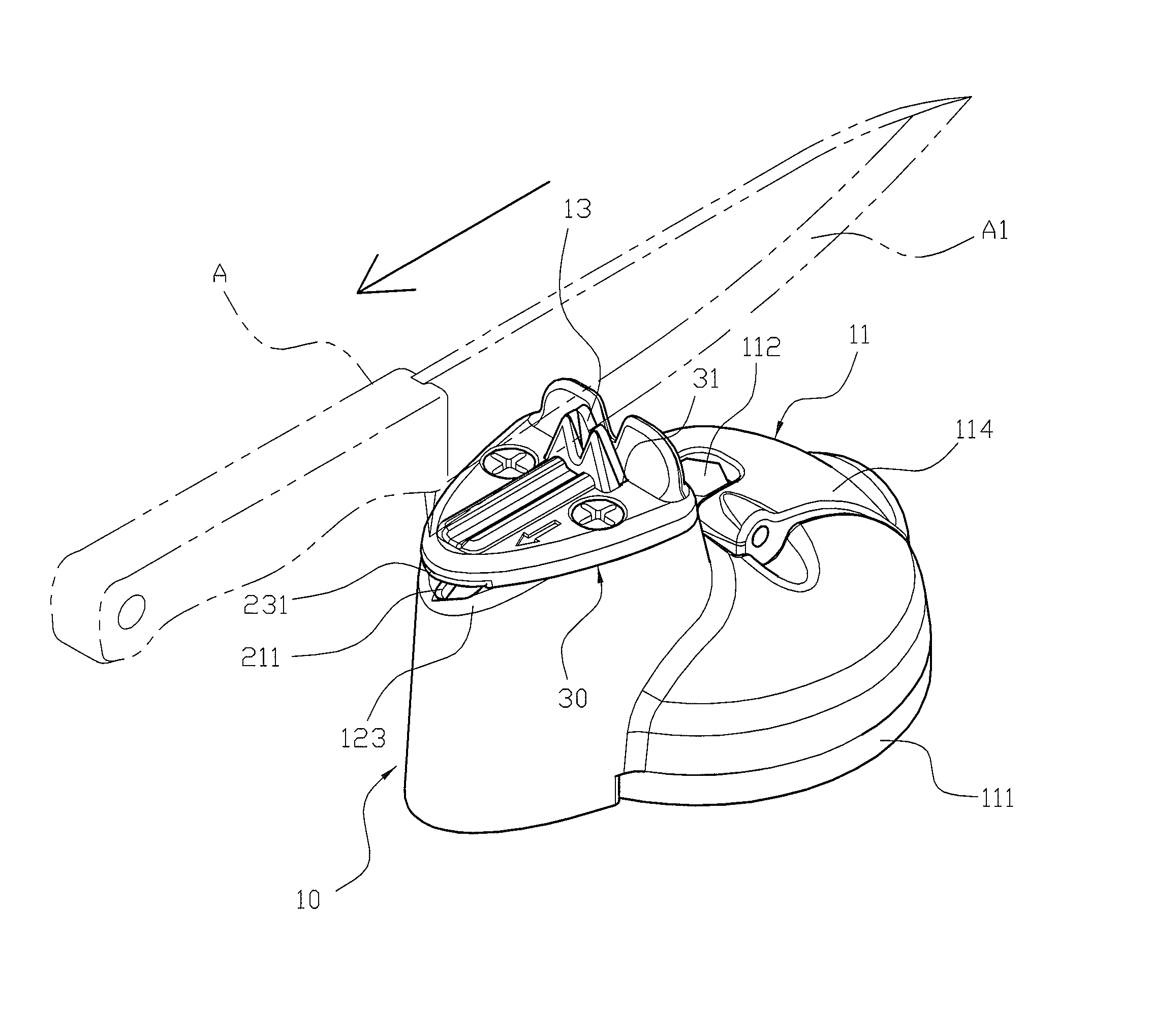 Attachment Type Sharpening Tool