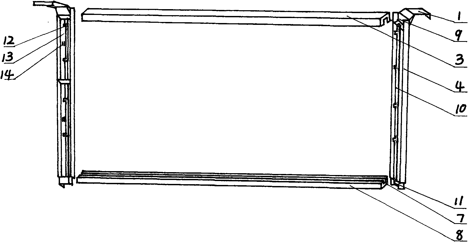 Comb frame and comb foundation sheet