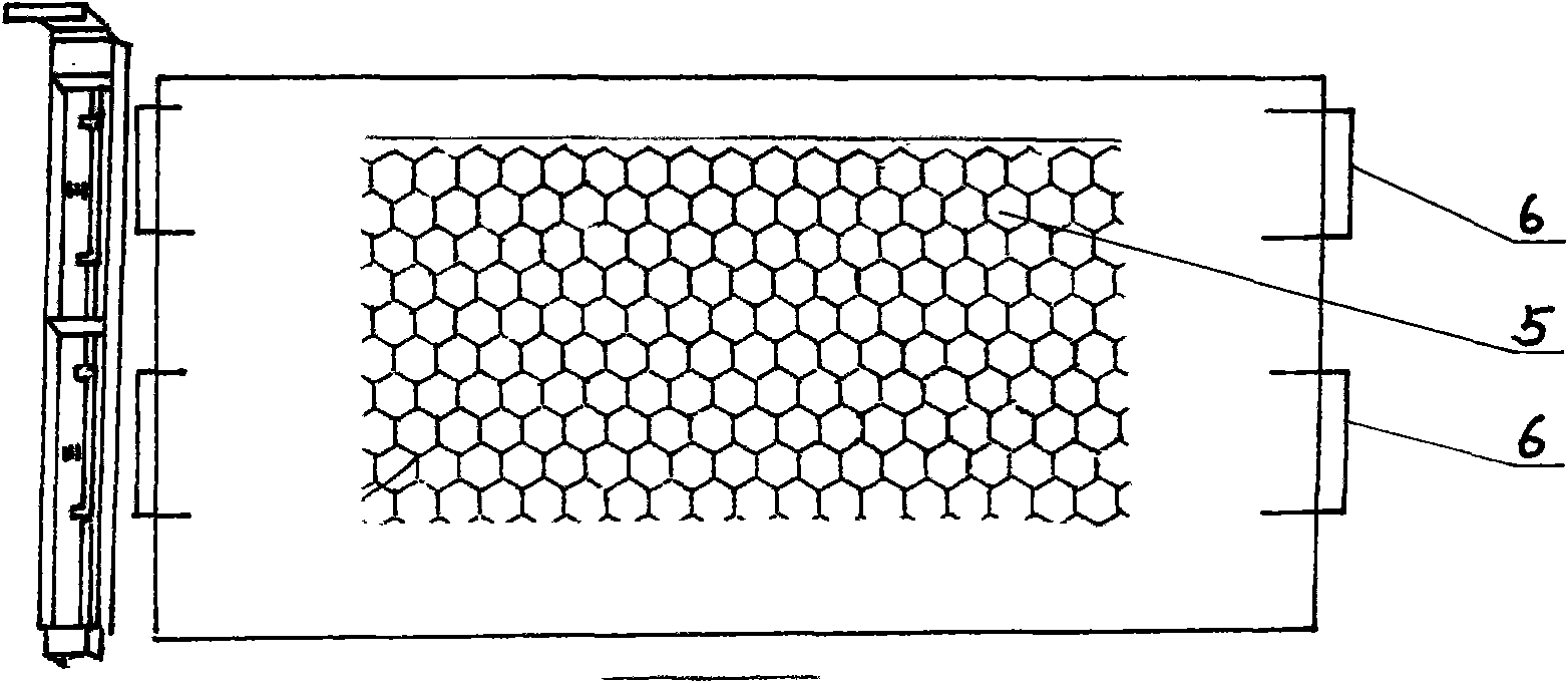 Comb frame and comb foundation sheet