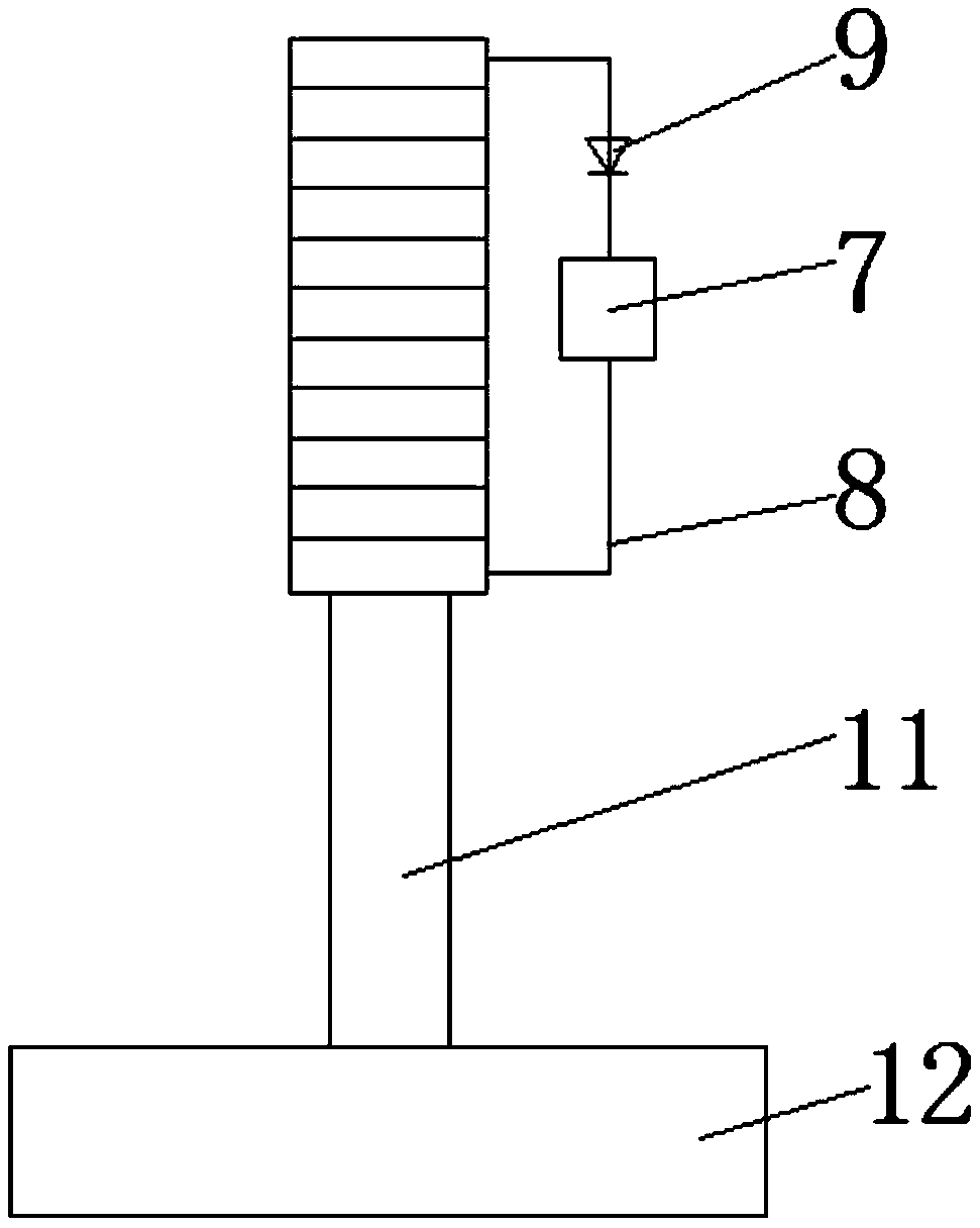 A buoy and fixed pile power generation device using wave energy