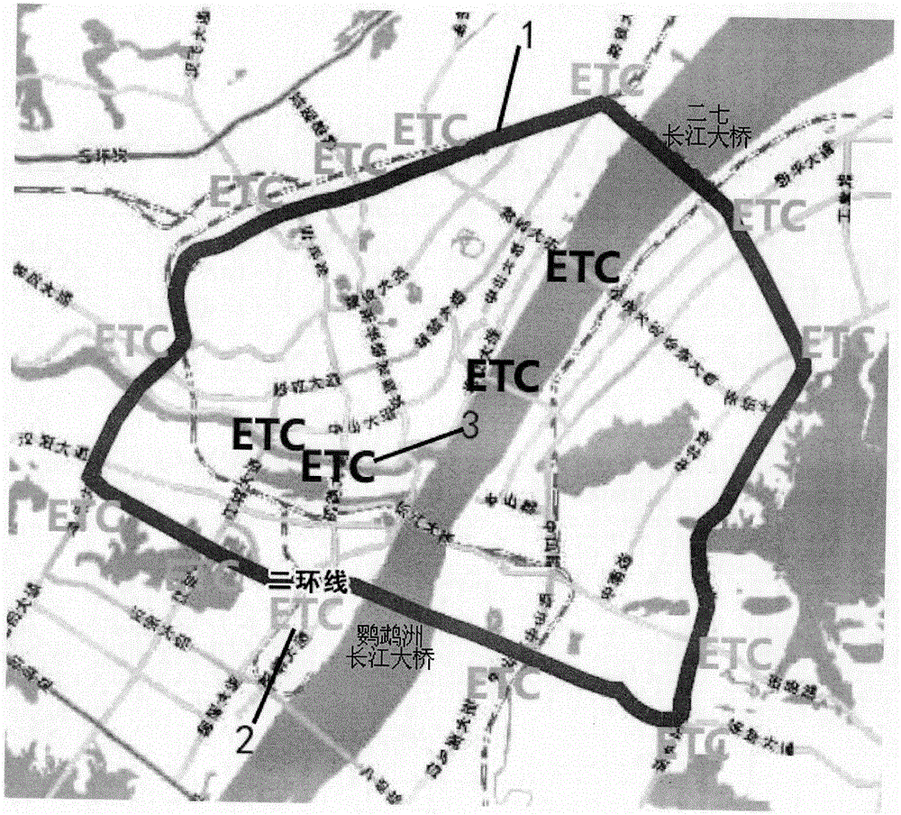 Method for judging driving of motor vehicle through internet analysis of parking lot and ETC information