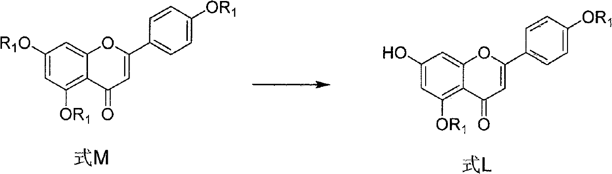 Intermediate of flavonoid compound and preparation method and application thereof