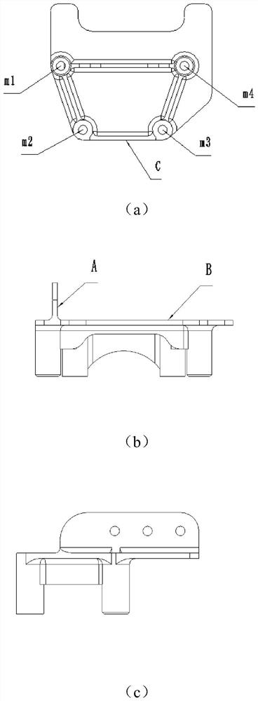 Drilling device special for support part