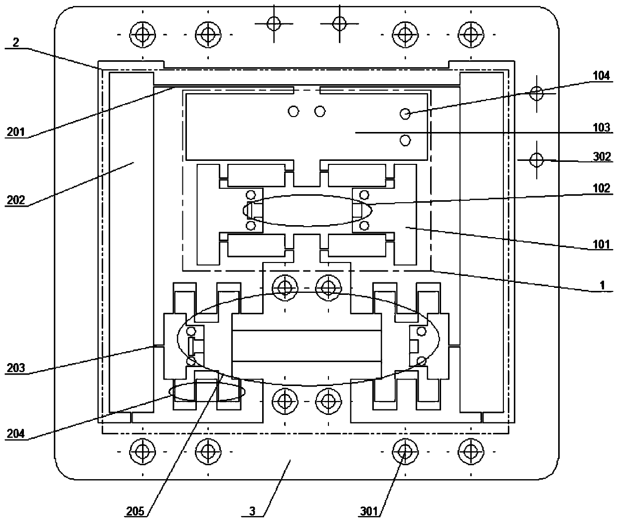 A micro-displacement motion platform with real-time adjustable dynamic frequency